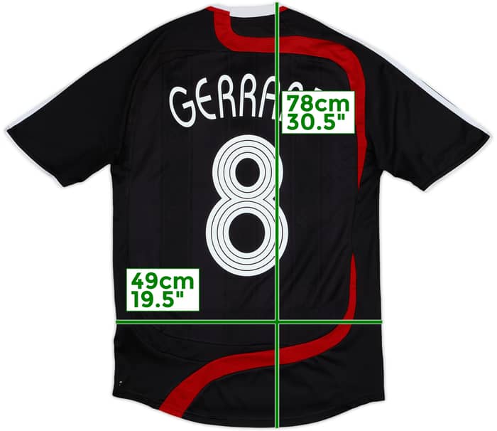 2007-08 Liverpool Third Shirt Gerrard #8 - 7/10 - (S)