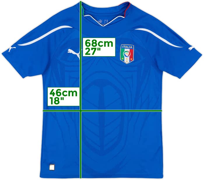 2010-12 Italy Home Shirt - 9/10 - (XL.Boys)