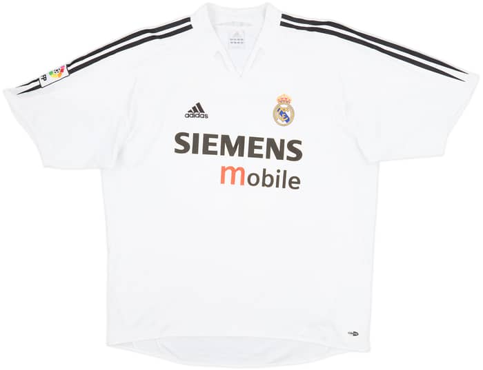 2004-05 Real Madrid Home Shirt Beckham #23 - 9/10 - (XL)