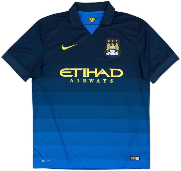 2014-15 Manchester City Away Shirt Silva #21 - 9/10 - (L)