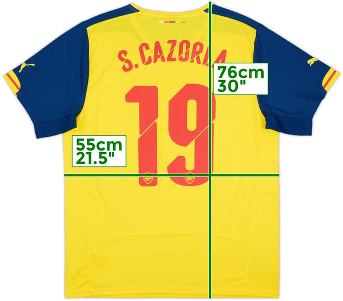 2014-15 Arsenal Away Shirt S.Cazorla #19 - 8/10 - (L)