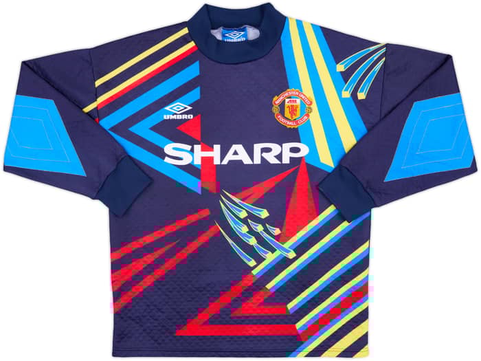 1992-93 Manchester United GK Shirt #1 (Schmeichel) - 8/10 - (S)