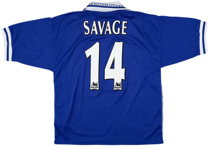 1998-00 Leicester Home Shirt Savage #14 - 9/10 - (L)