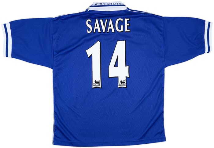 1998-00 Leicester Home Shirt Savage #14 - 9/10 - (L)