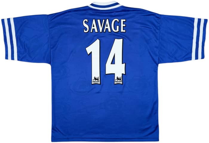 1996-98 Leicester Home Shirt Savage #14 - 10/10 - (L)