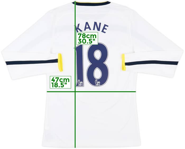 2014-15 Tottenham Home L/S Shirt Kane #18 - 8/10 - (M)