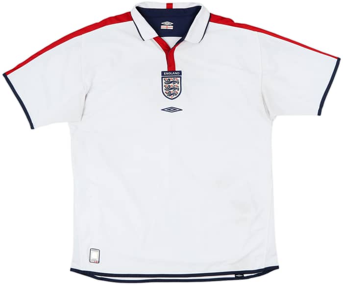 2003-05 England Home Shirt - 5/10 - (XL)