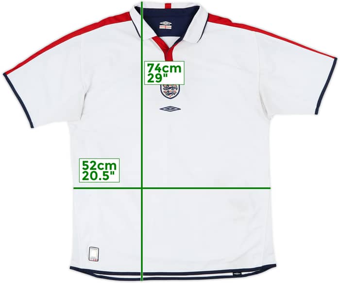 2003-05 England Home Shirt - 5/10 - (XL)