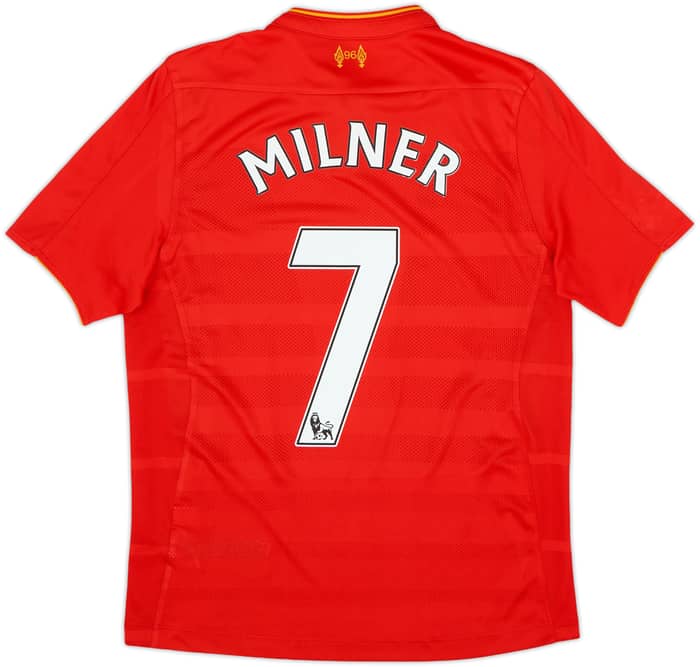 2016-17 Liverpool Home Shirt Milner #7 - 9/10 - (XL.Boys)