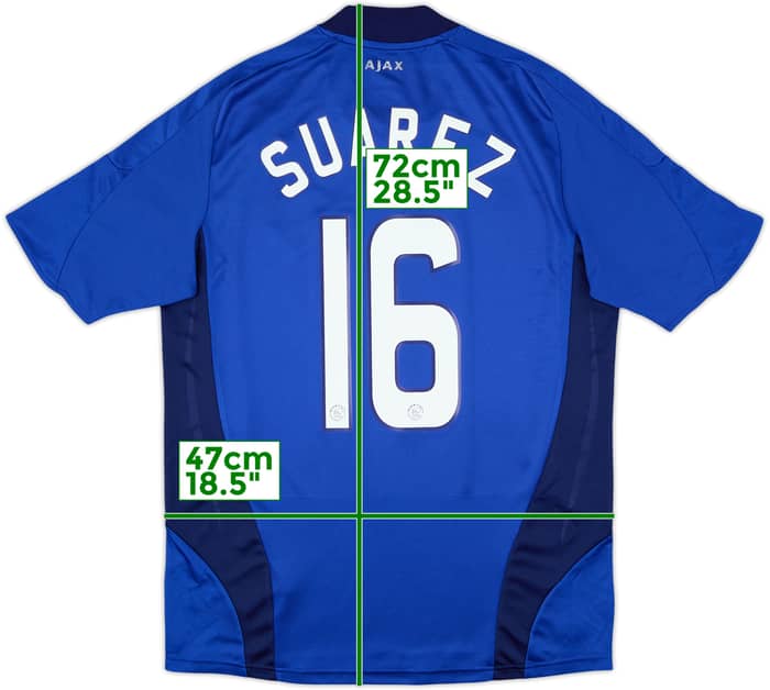 2008-09 Ajax Away Shirt Suarez #16 - 7/10 - (L)