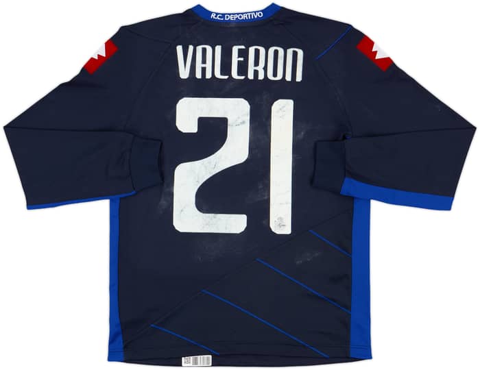 2011-12 Deportivo de La Coruna Away L/S Shirt Valeron #21 - 4/10 - (S)