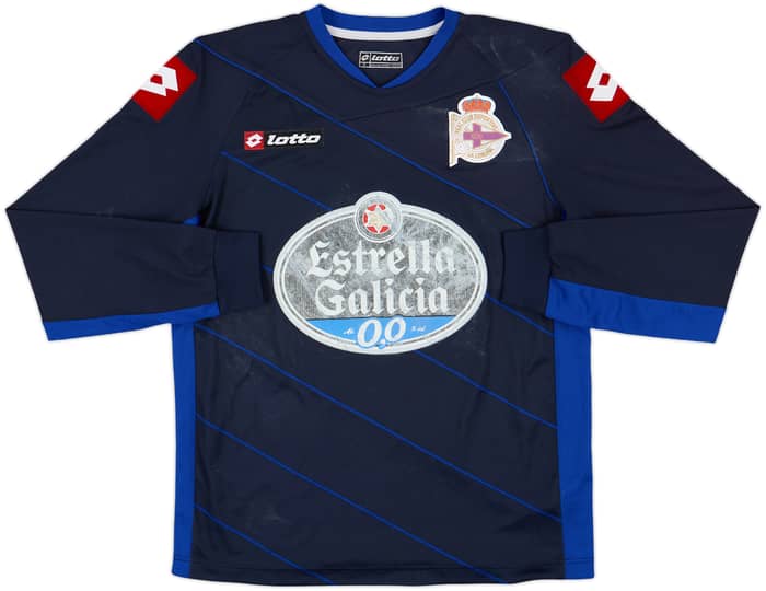 2011-12 Deportivo de La Coruna Away L/S Shirt Valeron #21 - 4/10 - (S)