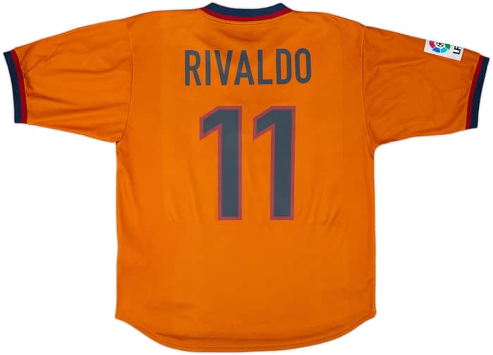 1998-00 Barcelona Third Shirt Rivaldo #11 - 8/10 - (L)