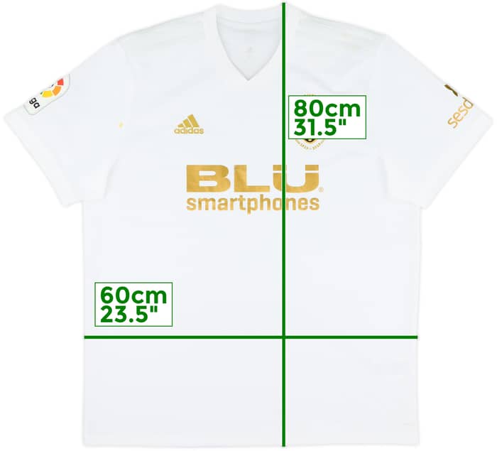 2018-19 Valencia Centenary Home Shirt - 7/10 - (XL)