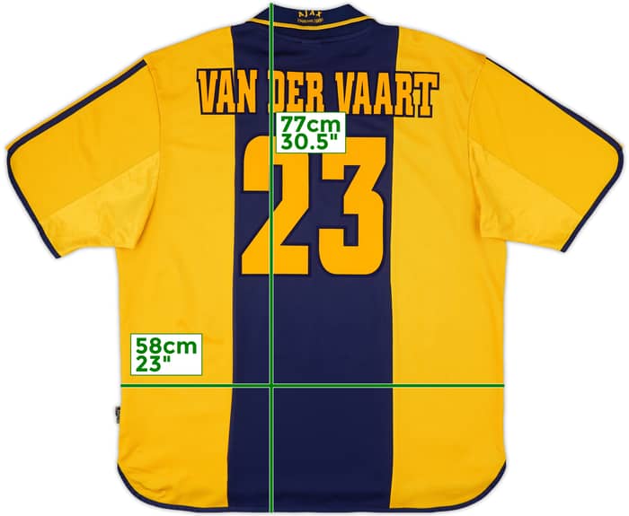 2000-01 Ajax Centenary Away Shirt Van Der Vaart #23 - 7/10 - (XXL)