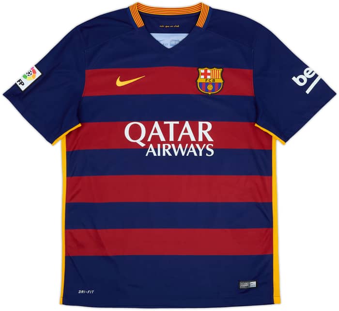 2015-16 Barcelona Home Shirt A.Iniesta #8 - 8/10 - (L)
