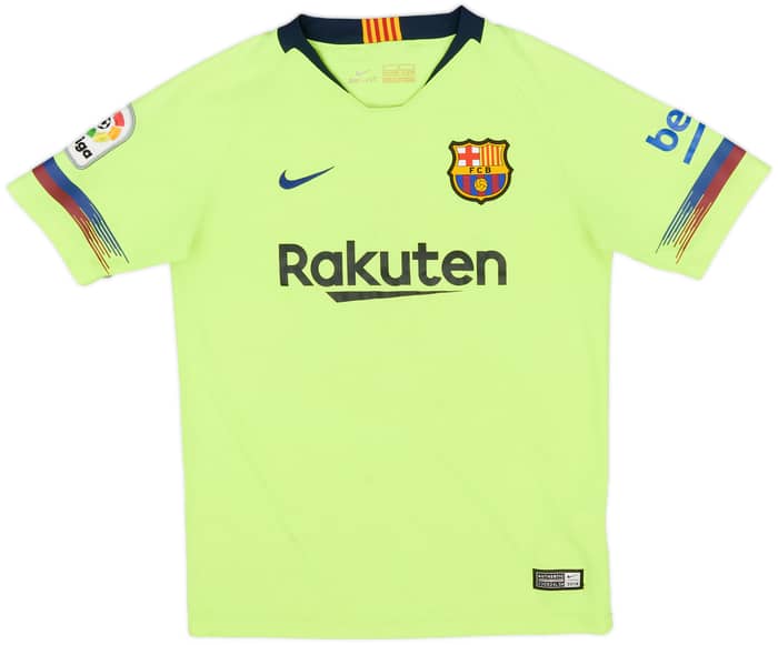 2018-19 Barcelona Away Shirt - 5/10 - (M.Boys)