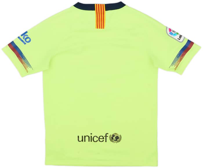 2018-19 Barcelona Away Shirt - 5/10 - (M.Boys)