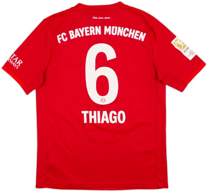 2019-20 Bayern Munich Home Shirt Thiago #6 - 7/10 - (XL.Boys)