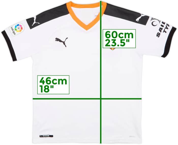 2019-20 Valencia Home Shirt - 9/10 - (L.Boys)