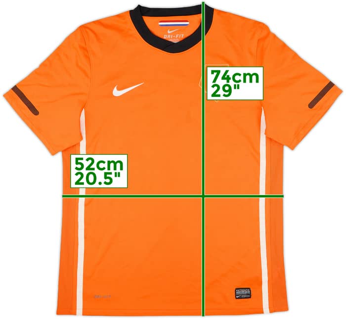 2010-11 Netherlands Home Shirt #14 - 8/10 - (M)