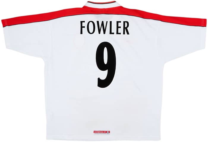 1998-99 Liverpool Away Shirt Fowler #9 - 8/10 - (XL)