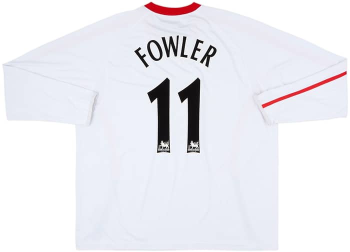2005-06 Liverpool Away L/S Shirt Fowler #11 - 6/10 - (XXL)