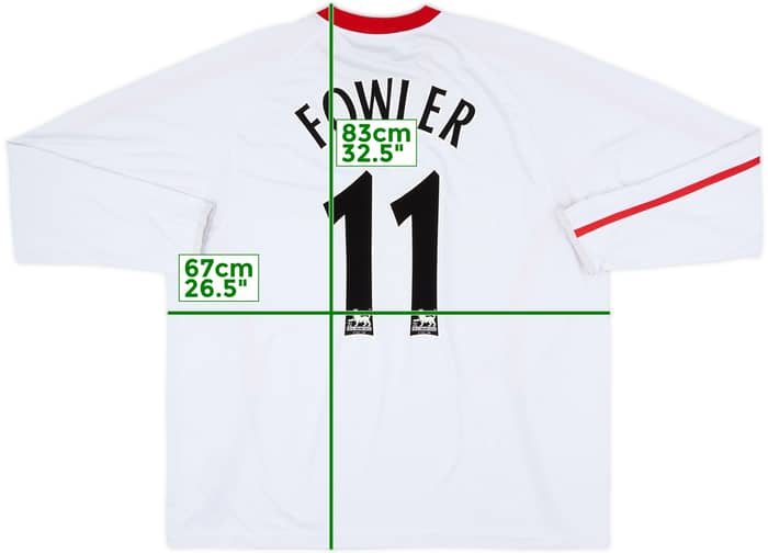 2005-06 Liverpool Away L/S Shirt Fowler #11 - 6/10 - (XXL)