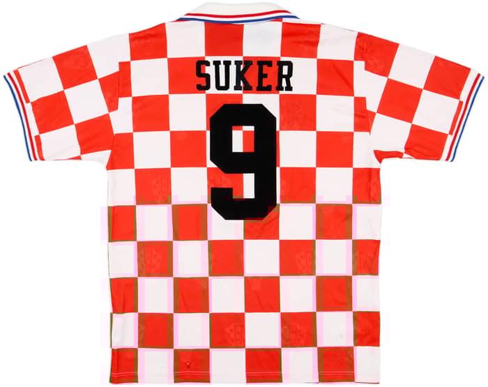 1996-98 Croatia Home Shirt Suker #9 - 6/10 - (XL)