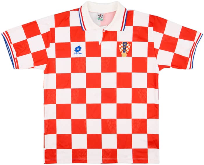 1996-98 Croatia Home Shirt Suker #9 - 6/10 - (XL)