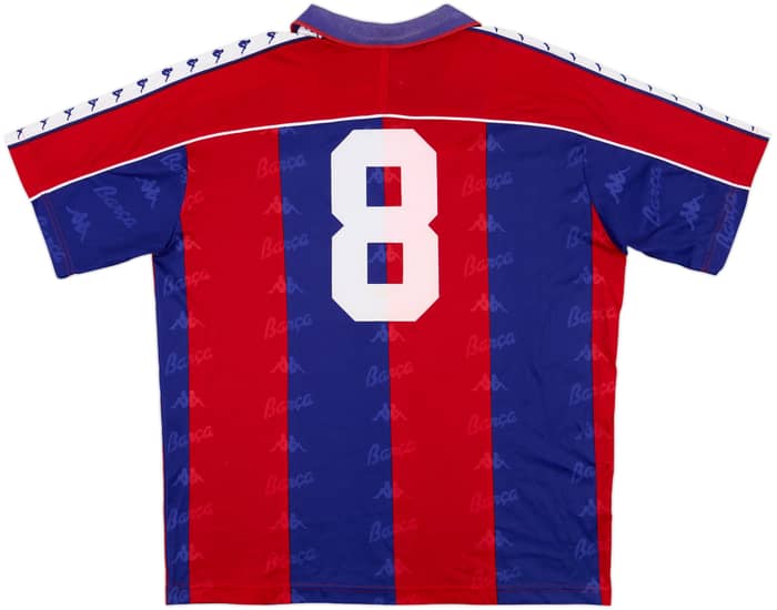 1992-95 Barcelona Home Shirt #8 - 6/10 - (XL)