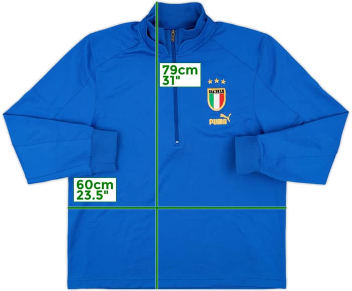 2004-05 Italy Puma 1/2 Zip Sweat Top - 7/10 - (XL)