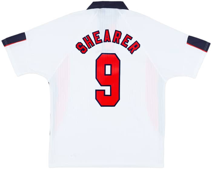 1997-99 England Home Shirt Shearer #9 - 8/10 - (XL)
