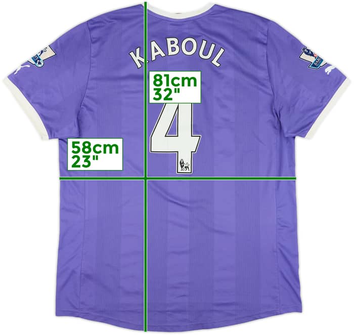 2011-12 Tottenham Away Shirt Kaboul #4 - 6/10 - (XL)