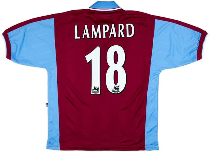 1997-98 West Ham Home Shirt Lampard#18 - 8/10 - (L)