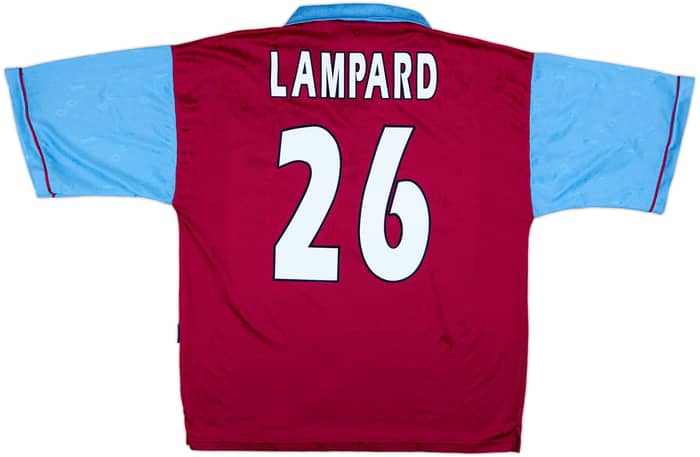 1995-97 West Ham Centenary Home Shirt Lampard #26 - 8/10 - (L)