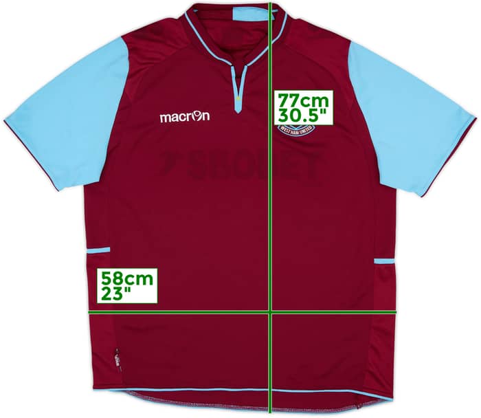 2012-13 West Ham Home Shirt - 4/10 - (XL)
