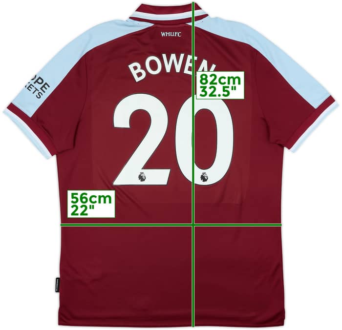 Camiseta de local de West Ham 2021-22 Bowen #20 - 9/10 - (XL)
