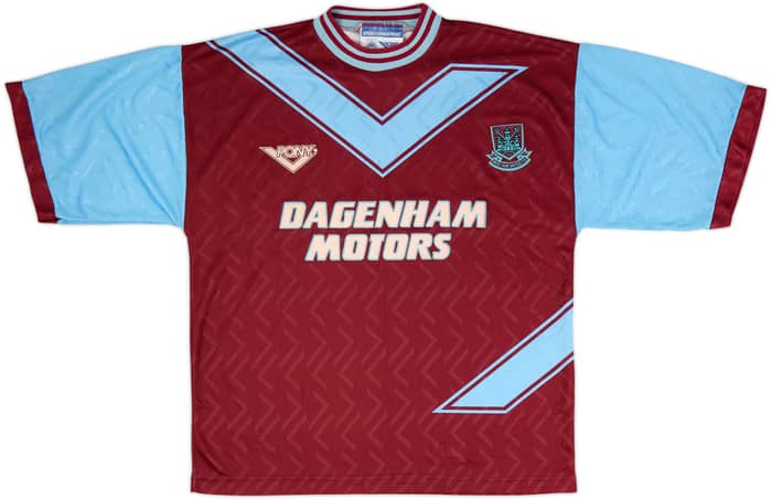 1993-95 West Ham Home Shirt - 7/10 - (L)