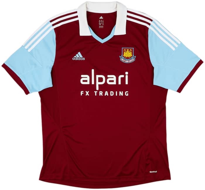 2013-14 West Ham Home Shirt Noble #16 - 10/10 - (XL)