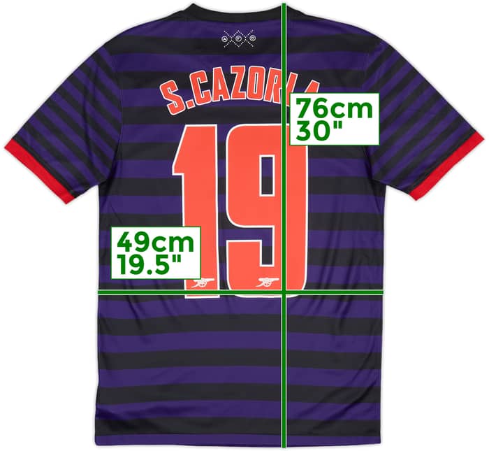 2012-13 Arsenal Away Shirt S.Cazorla #19 - 8/10 - (S)