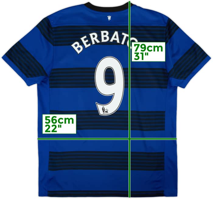 2011-13 Manchester United Away Shirt Berbatov #9 - 6/10 - (L)