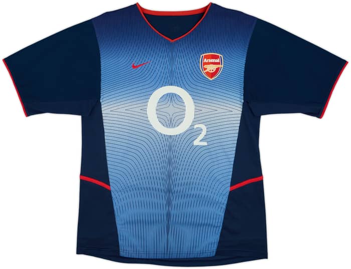 2002-04 Arsenal Away Shirt Bergkamp #10 - 8/10 - (M)