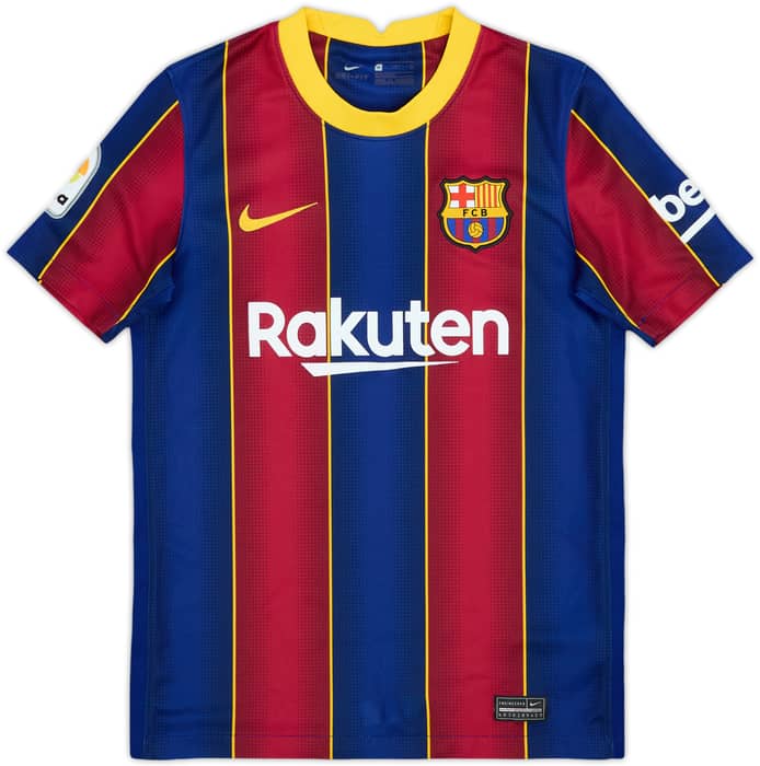 2020-21 Barcelona Home Shirt - 7/10 - (M.Boys)