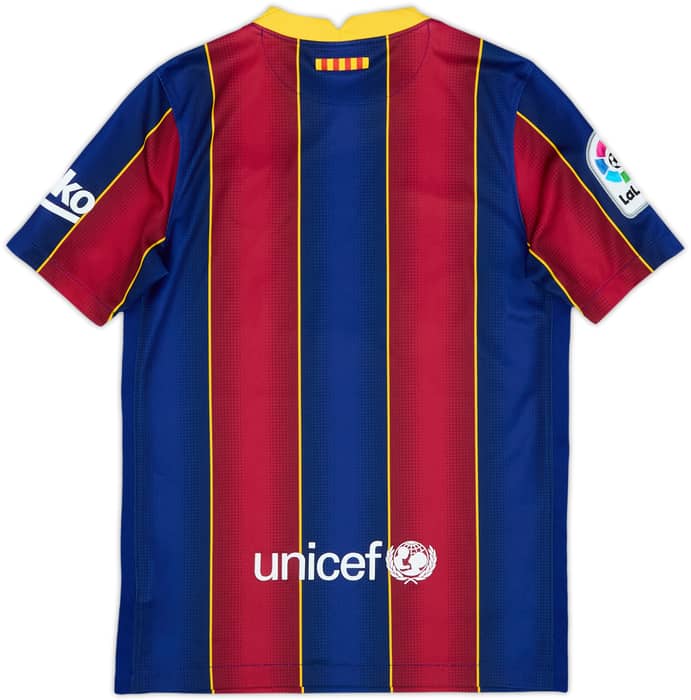 2020-21 Barcelona Home Shirt - 7/10 - (M.Boys)