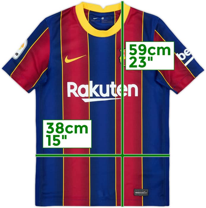 2020-21 Barcelona Home Shirt - 7/10 - (M.Boys)