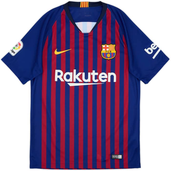 2018-19 Barcelona Home Shirt Messi #10 - 8/10 - (S)