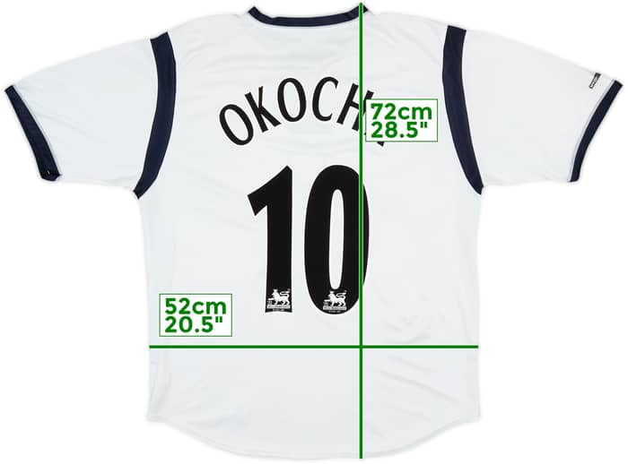 2001-03 Bolton Home Shirt Okocha #10 - 9/10 - (L)