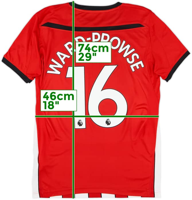2018-19 Southampton Home Shirt Ward-Prowse #16 - 8/10 - (S)