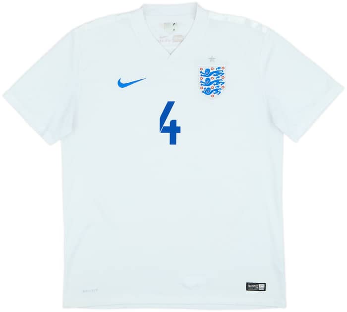 2014-15 England Home Shirt Gerrard #4 - 6/10 - (L)